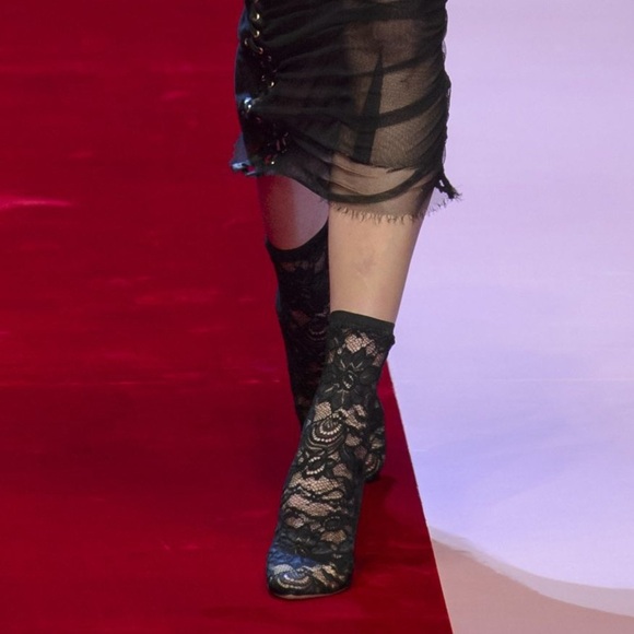 Dolce & Gabbana Lace Ankle Stretch Booties - Picture 15 of 15